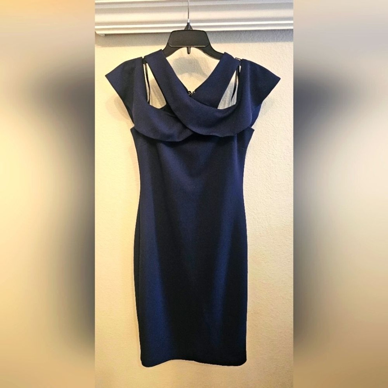 RACHEL Rachel ROY OFF THE SHOULDER BLUE DRESS SZ 4