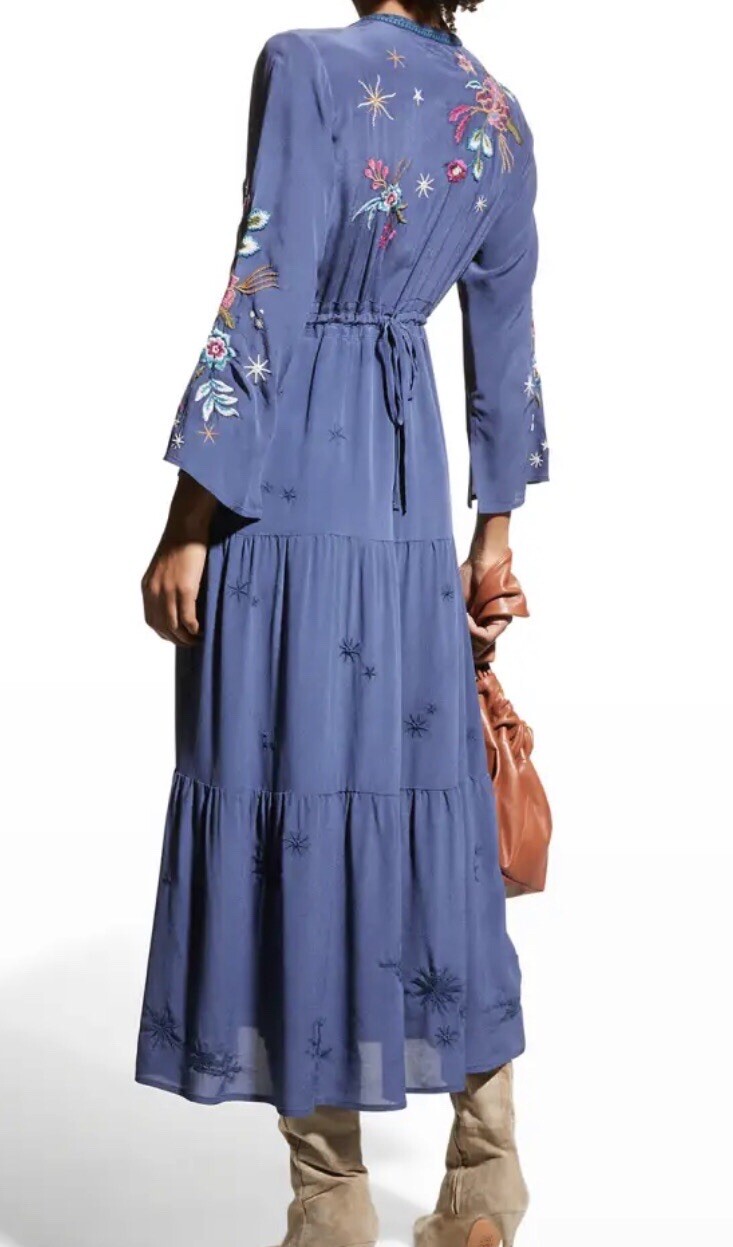 Johnny Was Silk Dress NWT L