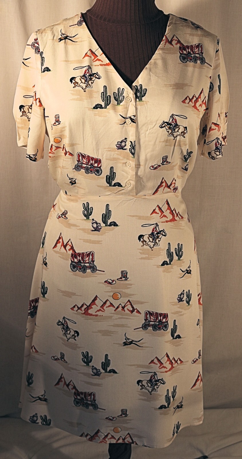 Carrie SUGARHILL BRIGHTON Vintage Tea Dress Size 16