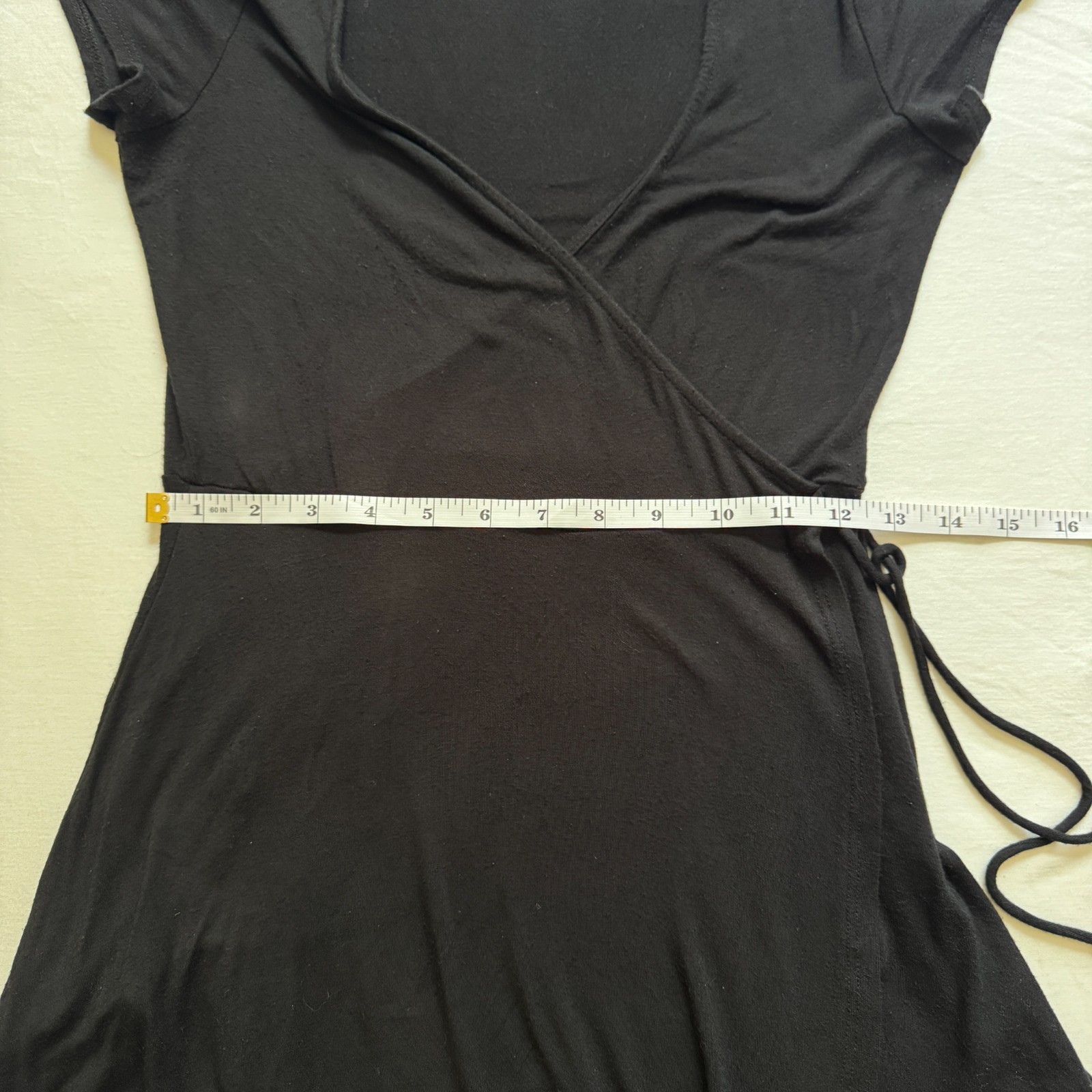 Urban Outfitters Kimchi Blue Black Wrap Tie Dress Women S Whimsygoth Minimalist