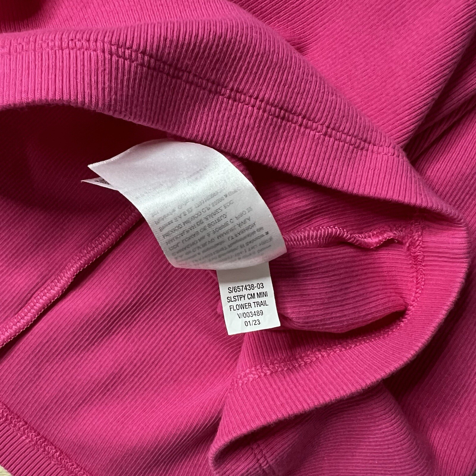 Old Navy Fitted Rib Knit Cami Mini Dress Size XS Hot Pink Spaghetti Shelf Bra
