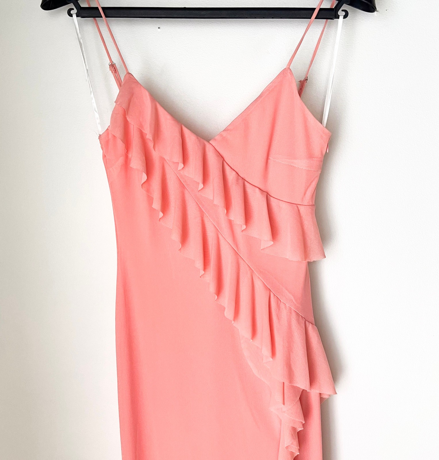 NWT Billy J Chantal Pink Maxi Dress Size 8 Y2K Tiered Ruffle Romantic Summer