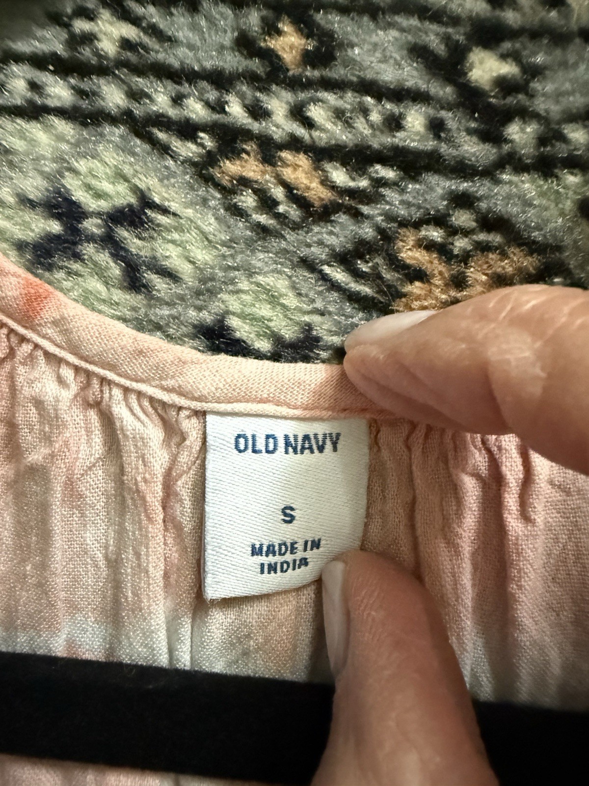 Old Navy Sleeveless Peach Tie Dye Maxi Dress Has Pockets Boho, Summer, Size S
