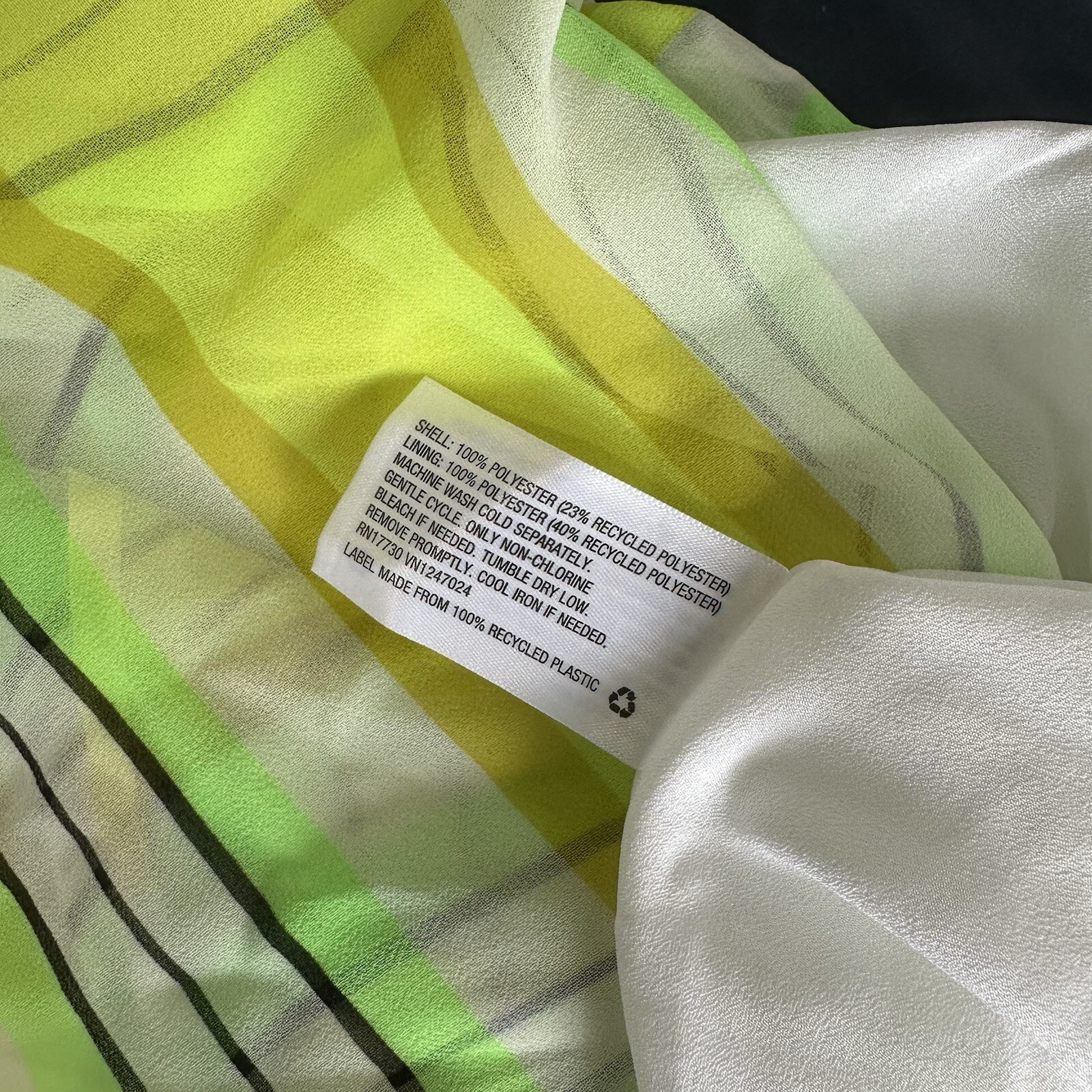 Christopher John Rogers Target Striped Sleeveless Dress Yellow/Green SZ 0 NWT