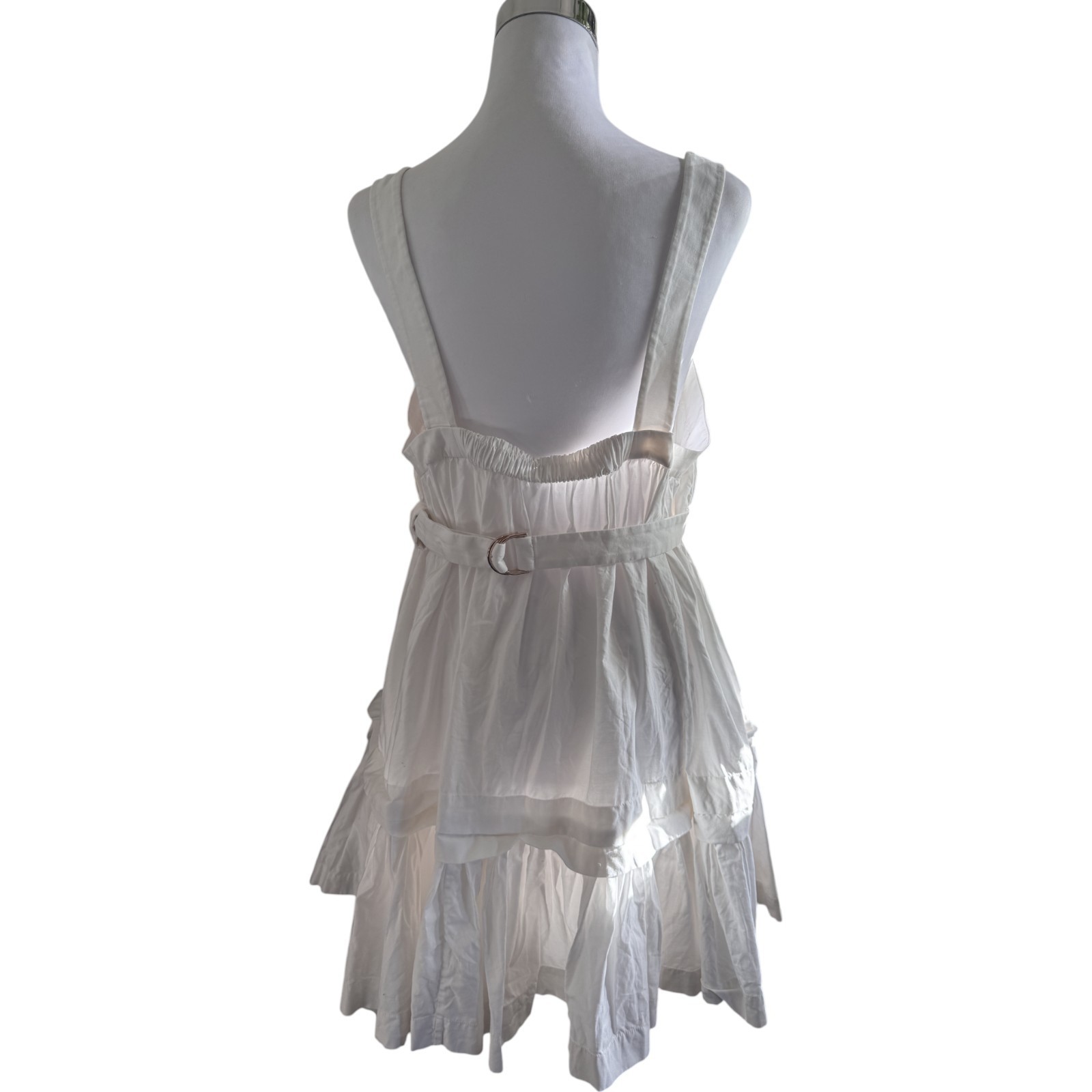 Acler Moordon Mini Dress Size AU 16 / US 12 Ivory Cotton Hens Bridal Baby Shower