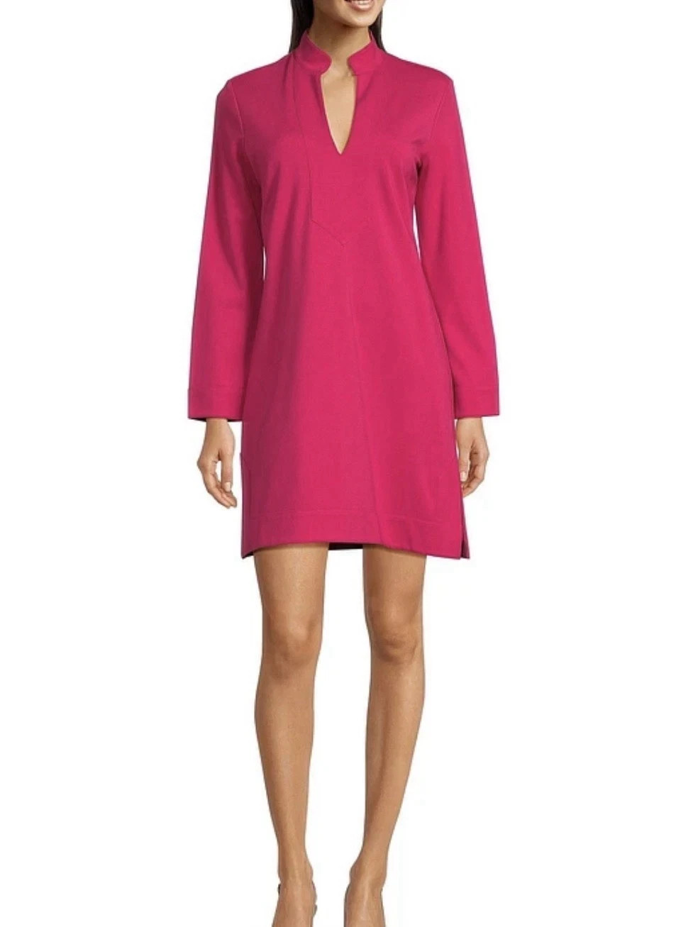 NWoT Jude Connally Kate Sz S Ponte Sapphire Pink Ponte Dress Bracelet Sleeve New