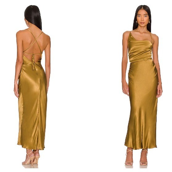 Sonya Joy Giorgia Asymmetrical Midi Dress Size 2