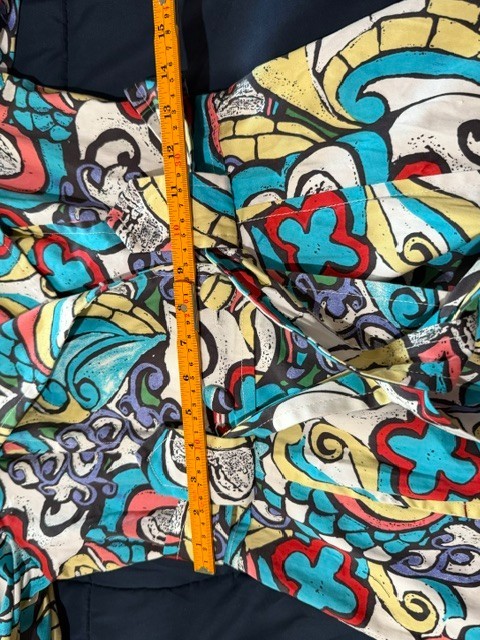 LAPIS Colorful abstract pattern trench coat/ dress SMALL – Yellow, Blue, Red