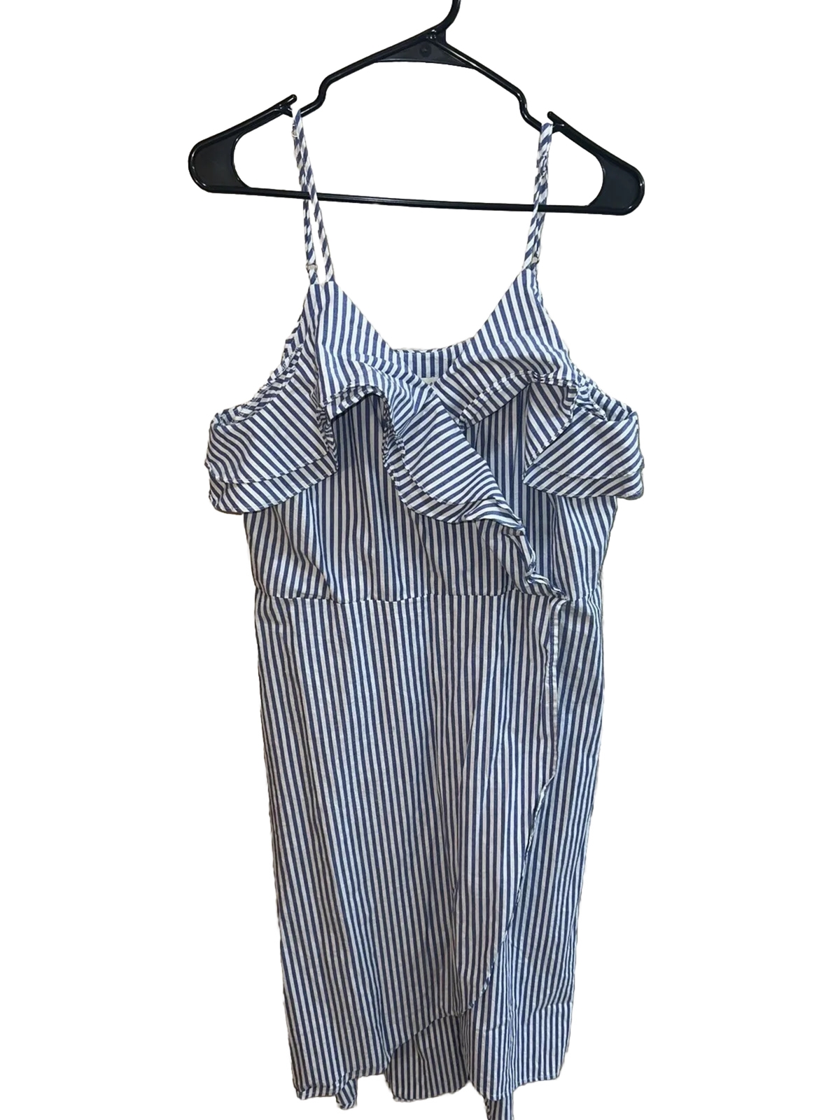 a.n.d. eawy woman’s dress stripped blue white long maxi sz XXL