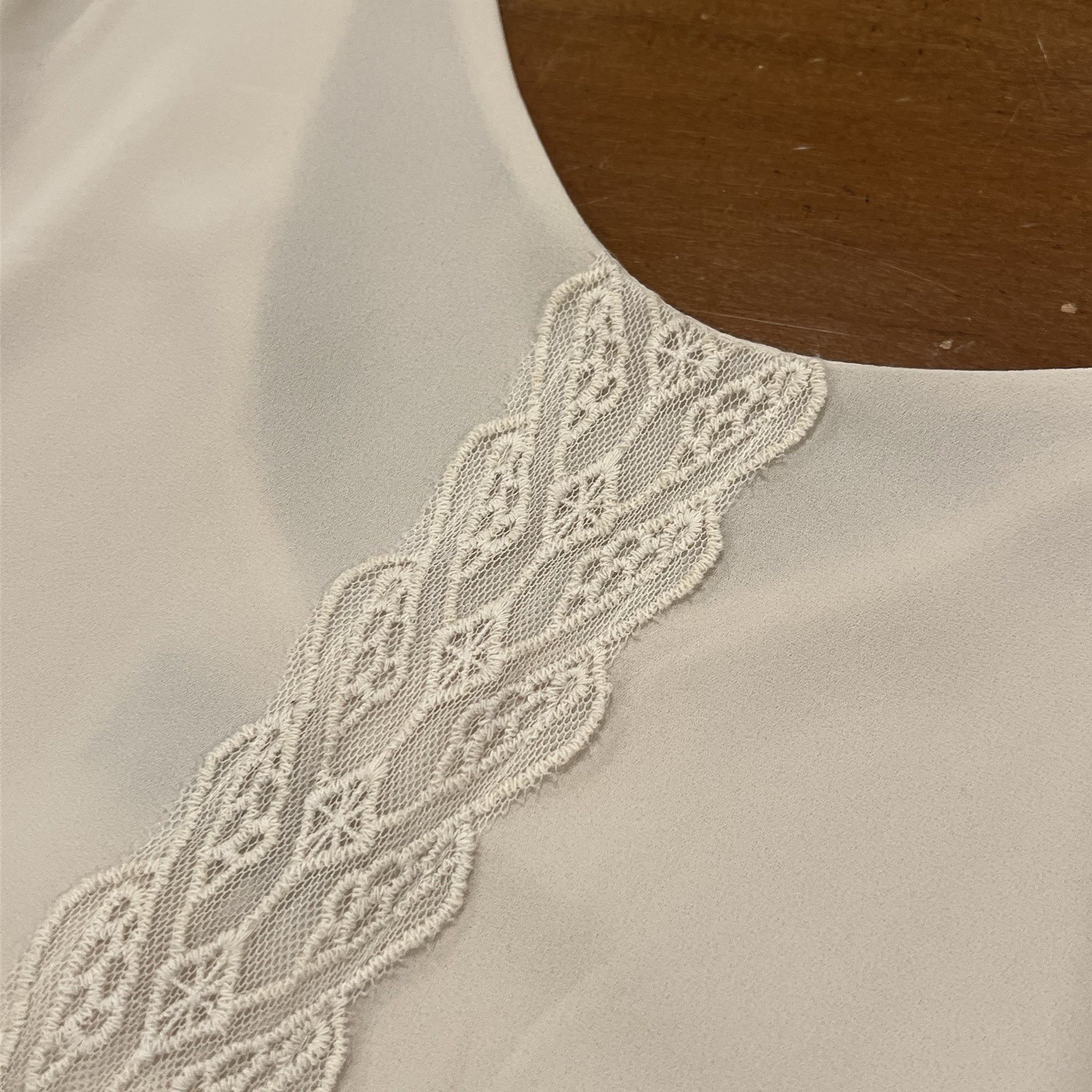 NWT ASTR Lace Shift Mini Dress Ivory Medium Boho 3/4 Sleeve Scoopneck