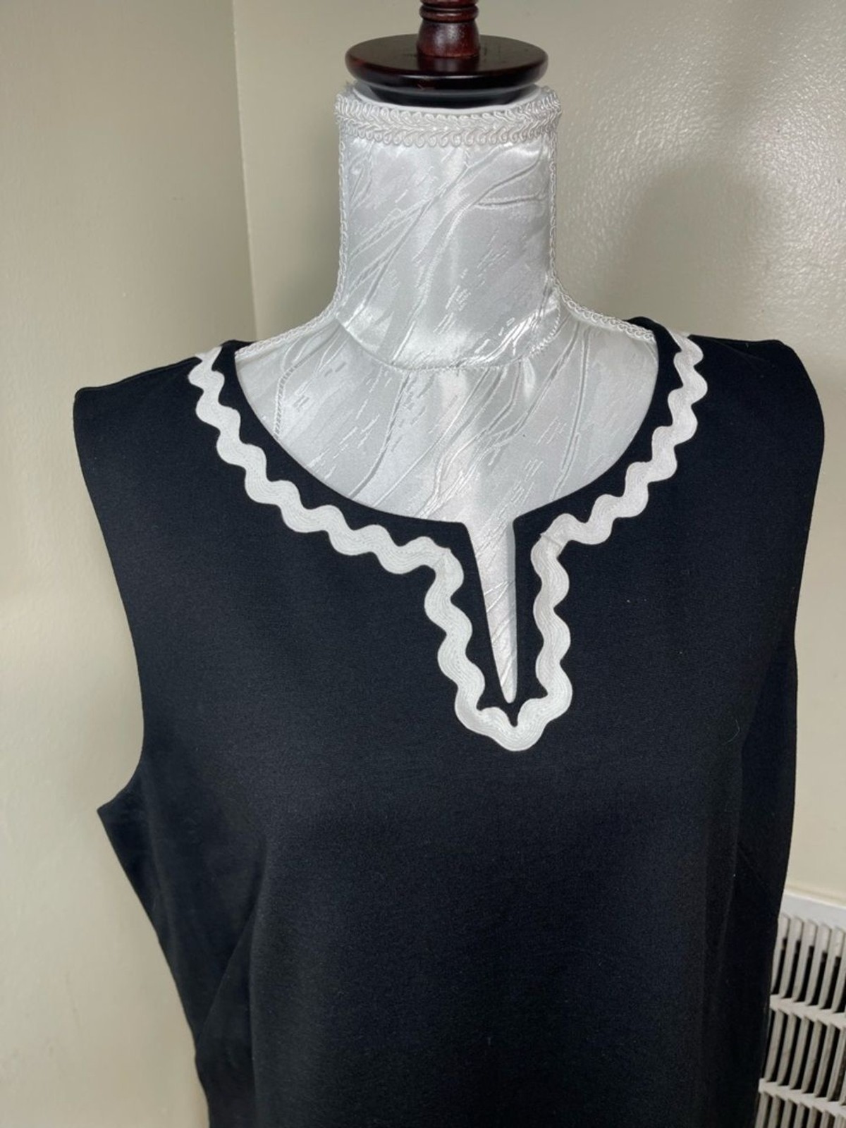 Talbots Rickrack Trim Ponte Shift office work formal dress size 16