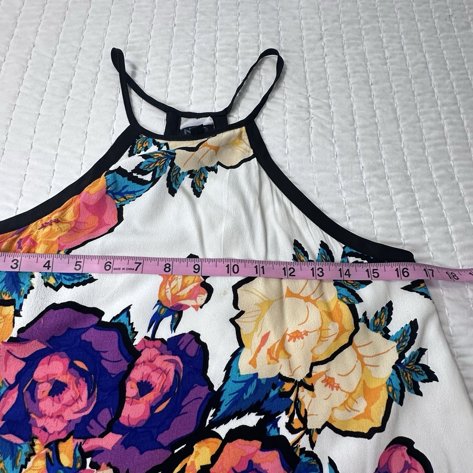 NBD By Revolve Ivory Floral Sheath Keep Up Dress with Side Pockets In Size M