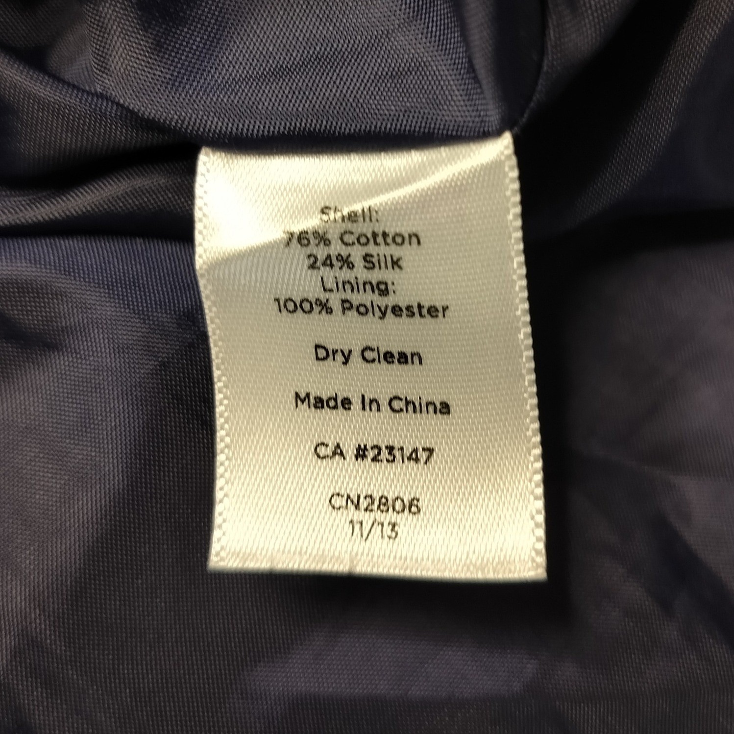 Talbots Cotton Silk Sequin Beaded Fit and Flare Dress Navy Blue Midi Sash