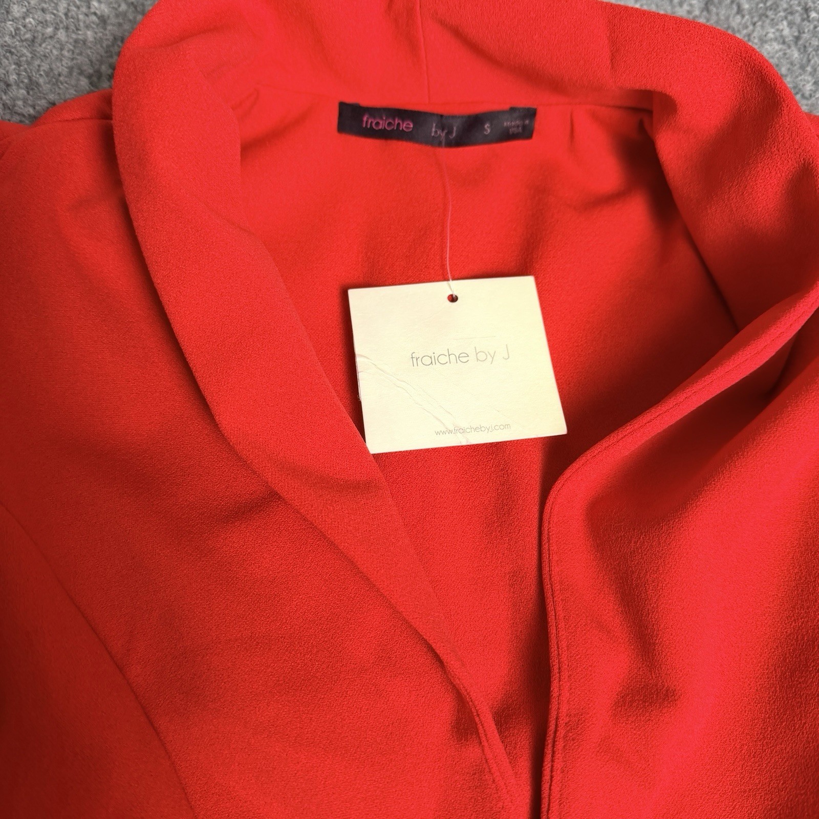 Fraiche by J Red Flutter Sleeve Sheath Dress Women’s Size Small NWT