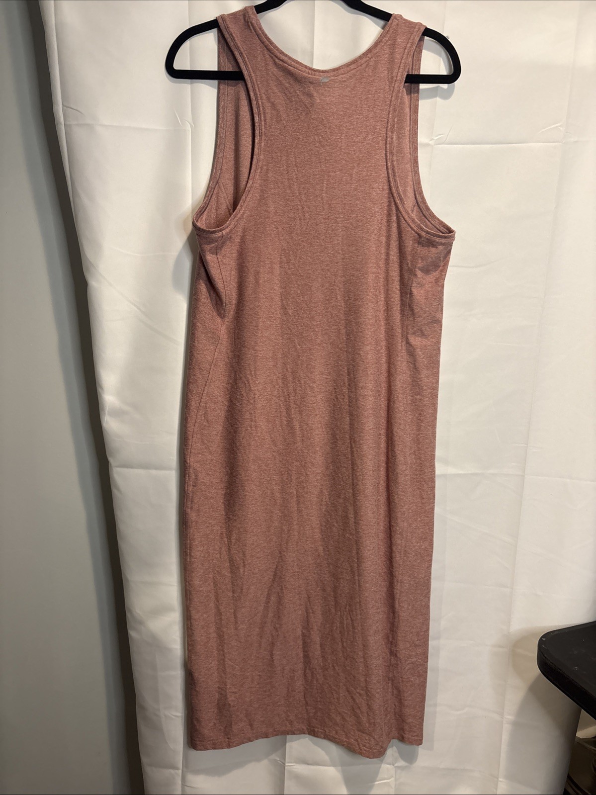 Fabletics Cloud Jersey Midi Dress Size Large Mauve Heather