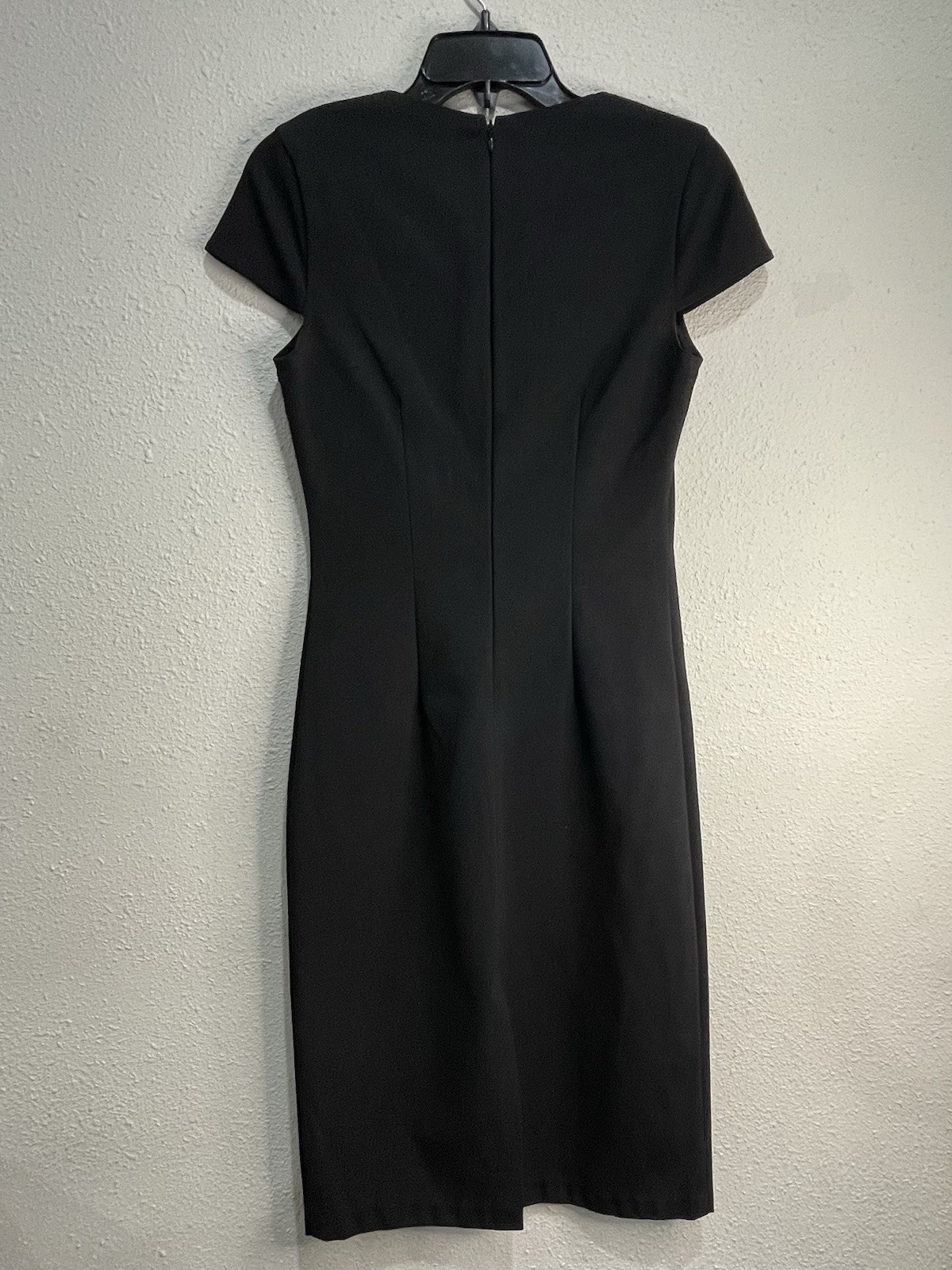 Maria Bianca Nero Womens Black Scoop Neck Cap Sleeve Bodycon Dress Size Medium