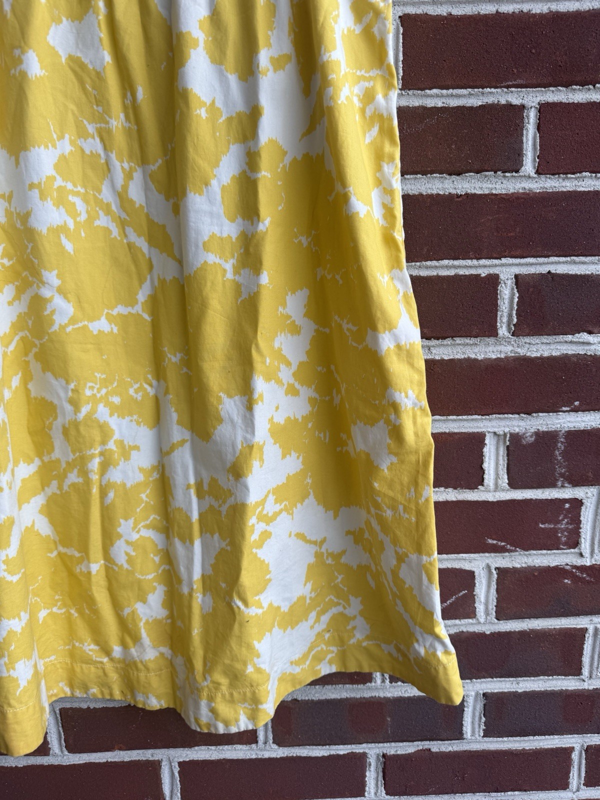 Gap Maternity Dress Size Small Cap Sleeve White And Yellow