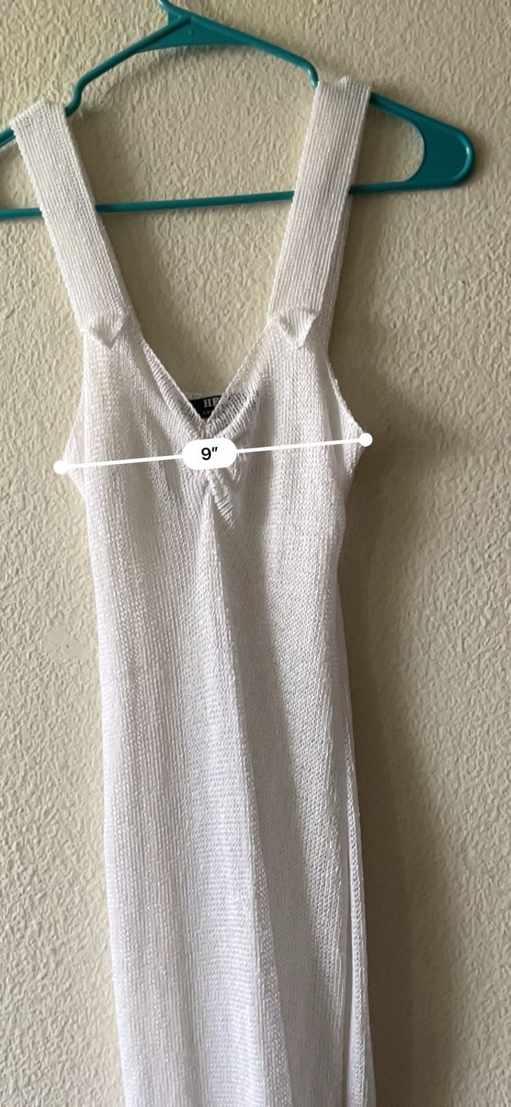 Hera Collection White Knit Sleeveless Maxi Dress