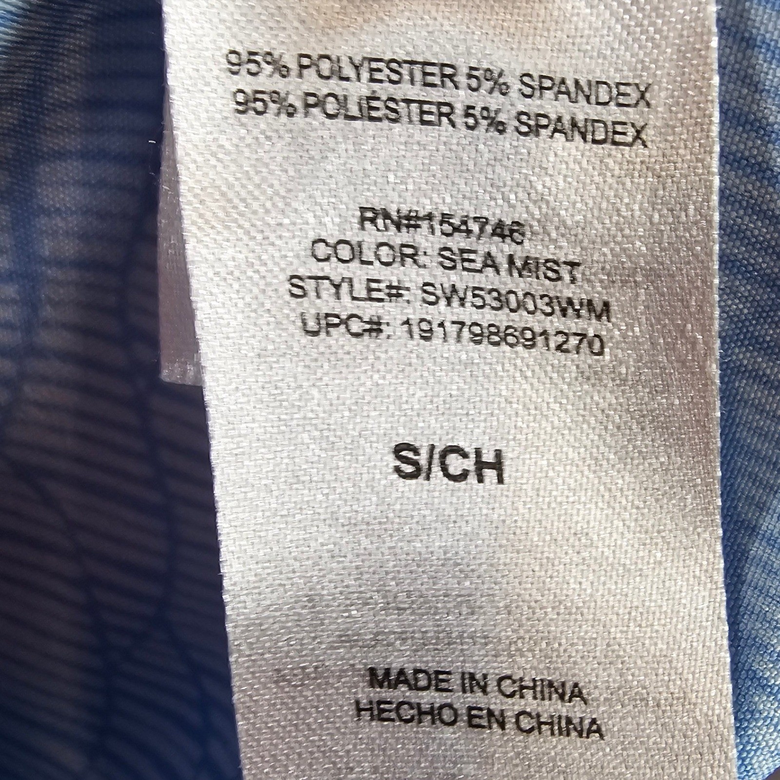Shore to Summit Utility Dress Small Blue Hiking Outdoor Boating Roll Tab