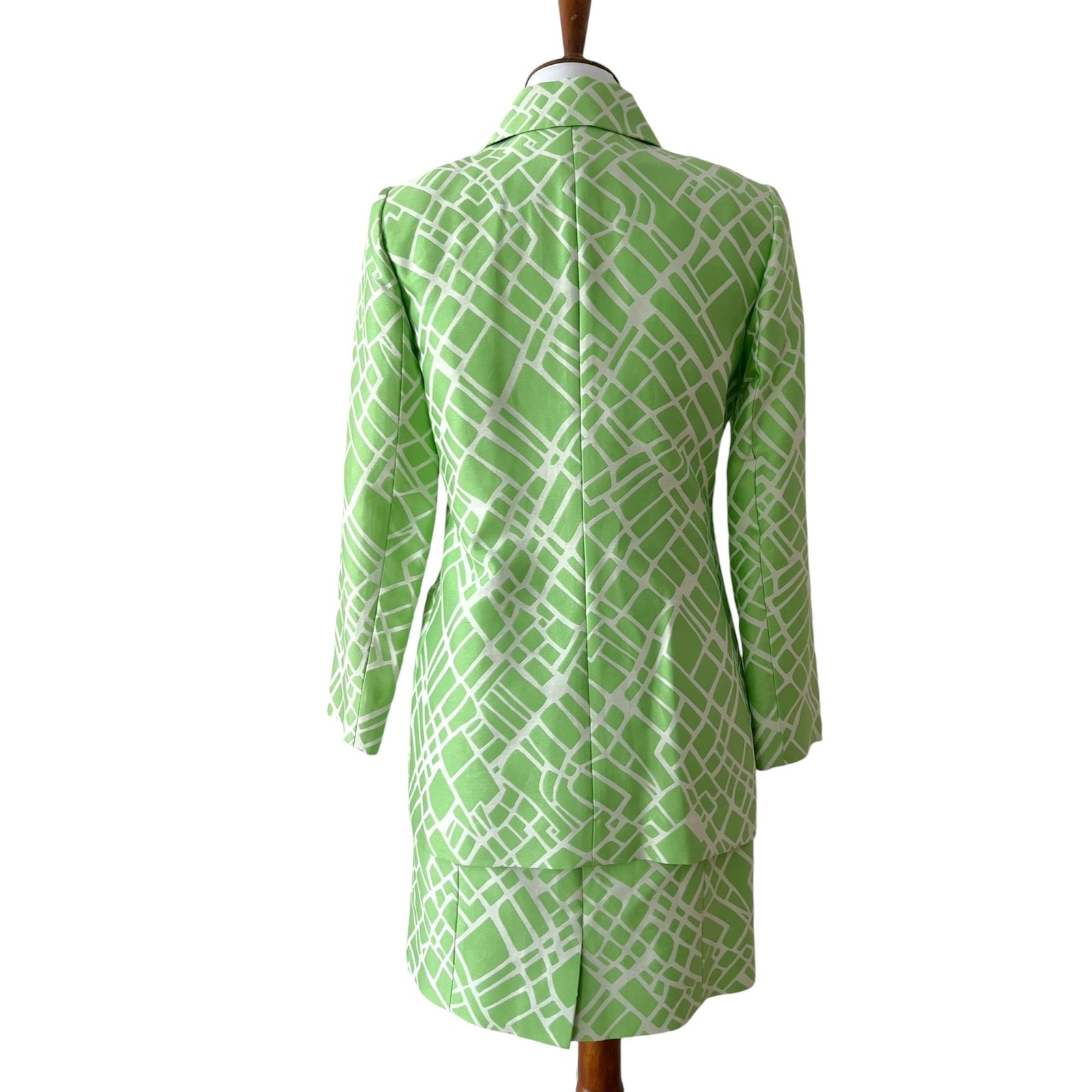 Vintage Small Dress Petite Blazer Set Extra Small Silk Formal Suite Retro MOB