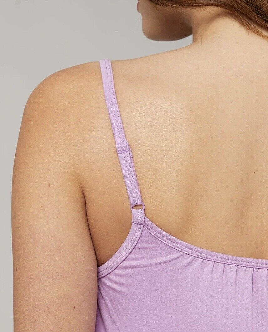 NWT 32 DEGREES SUMMER COOL FLOWY BRA DRESS SOFT LUXE VIOLET TULLE XL MSRP $36.00