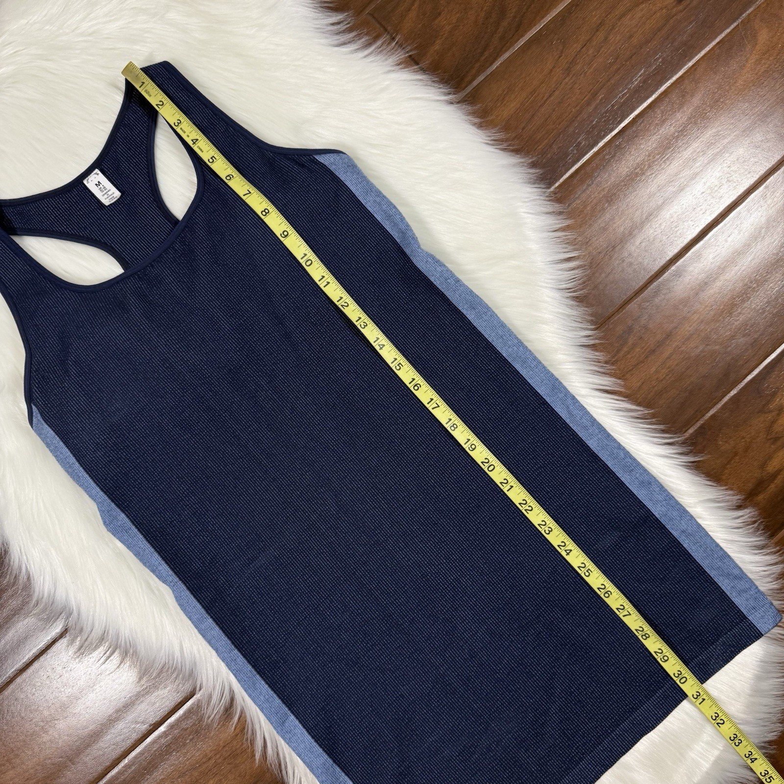 The Upside Women’s Size Medium Japanese Blue Seamless Rib Raf Dress