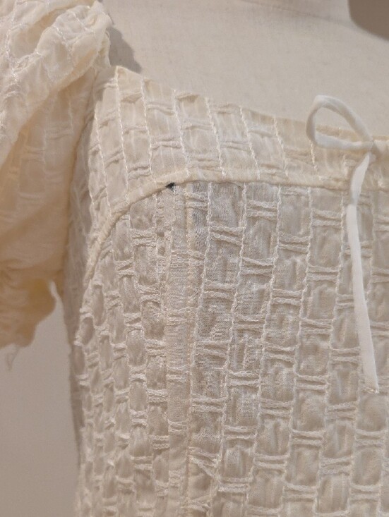 NEW FOR LOVE AND LEMONS FIT & FLARE PALE YELLOW MINI DRESS SIZE S