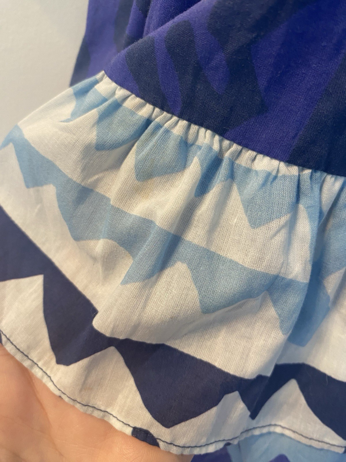 Figue Denissa Ruffle Tassel Drawstring Waist Mini Dress Size L