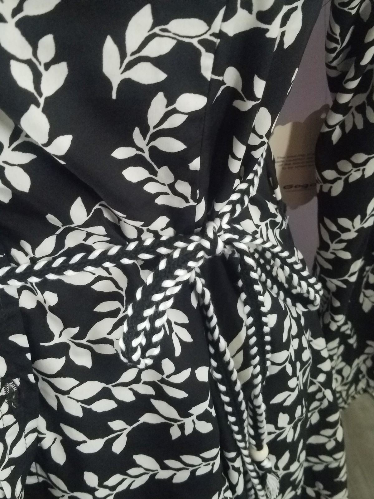 Indulge Belted Waist Floral Ruffle Hem Top/ Shirtdress XL