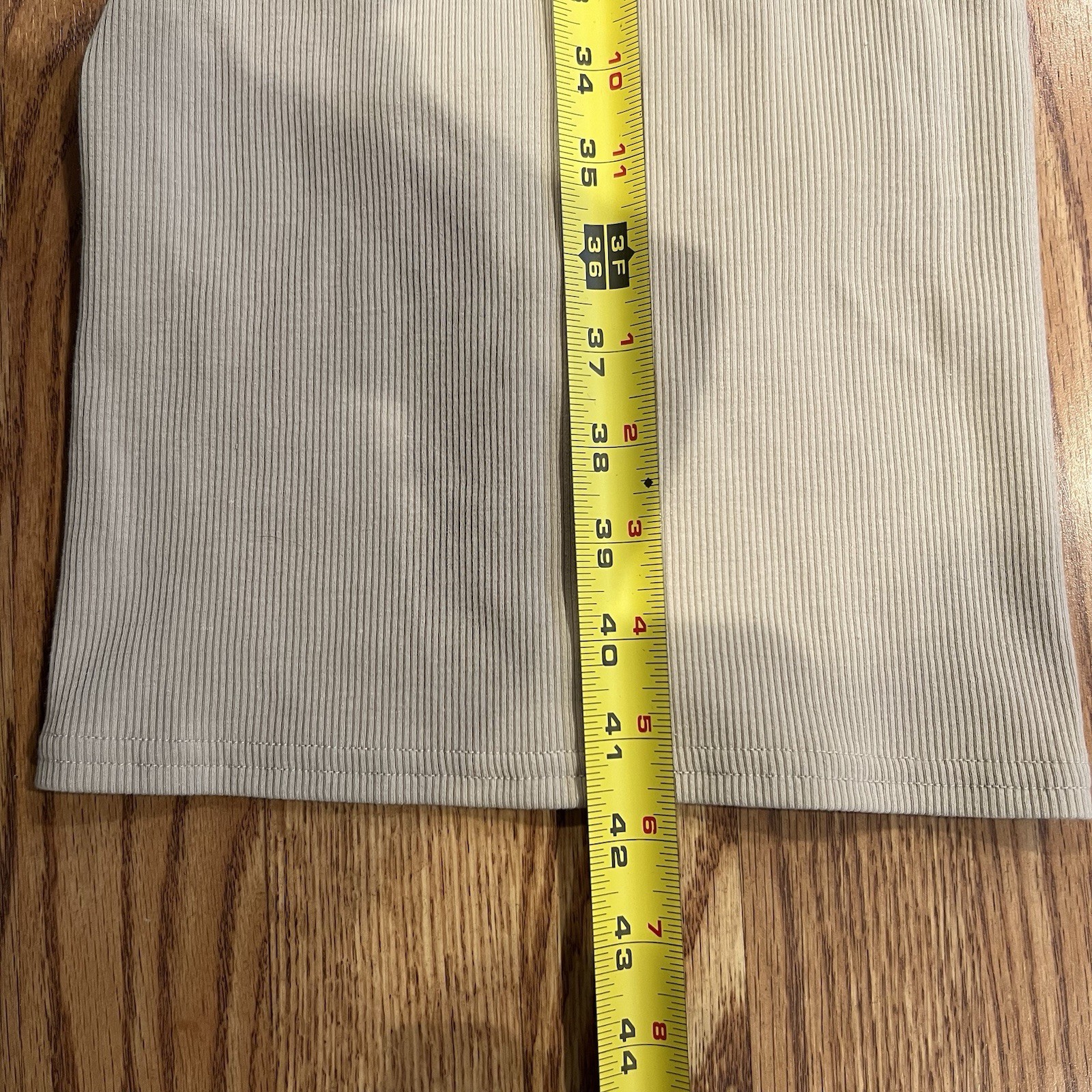 Kith Ribbed Midi Dress Canvas XS NWT Neutral Tank Bodycon Minimal