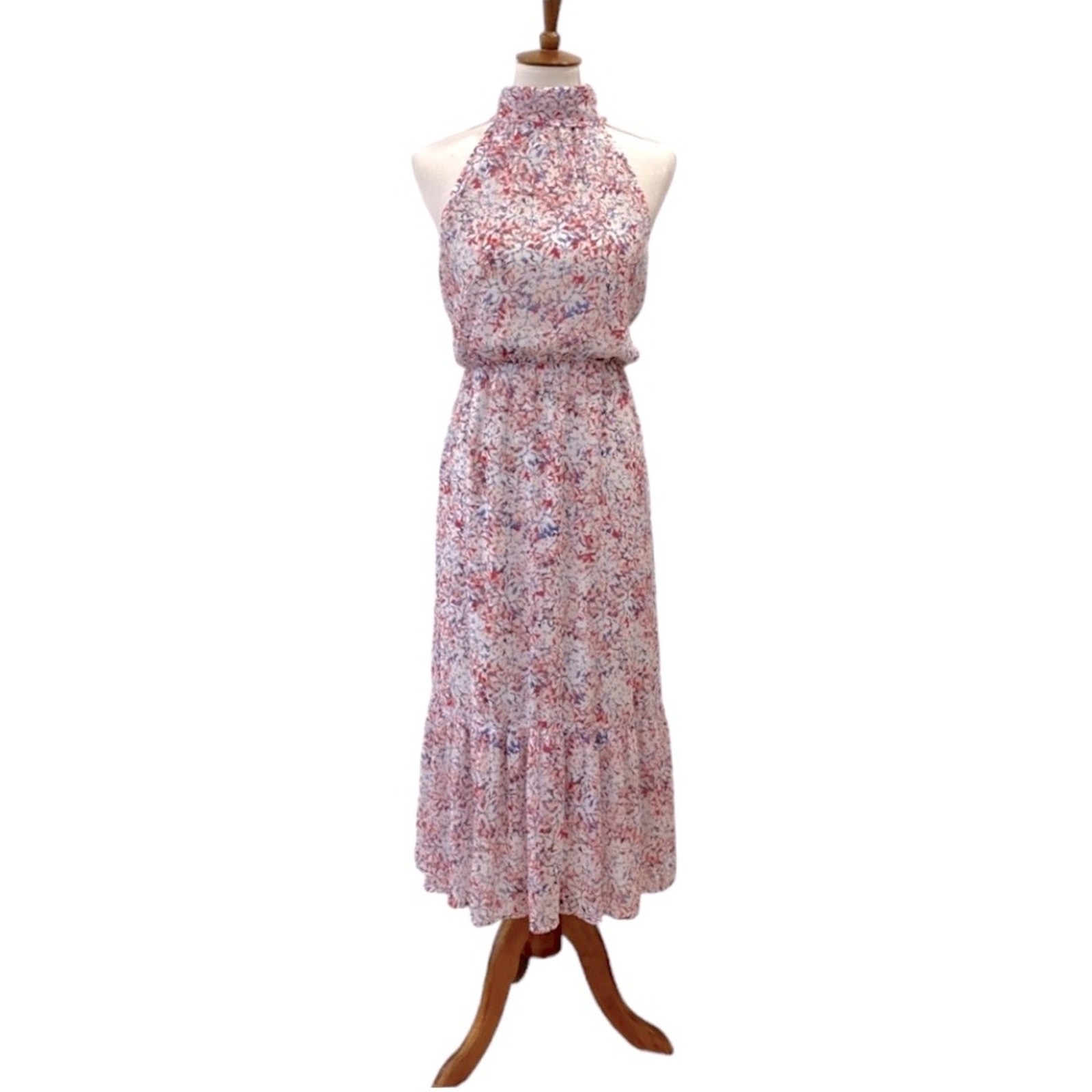 Banana Republic Large Dress Midi Semi formal Fairy Boho Wedding Guest Cruise