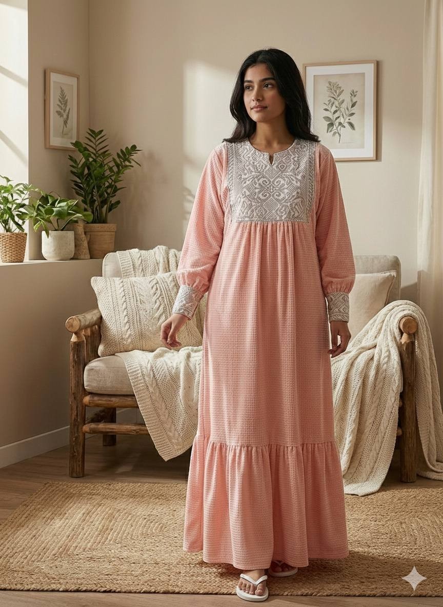 Luxury Velvet Galabia Kaftan Women Elegant Soft Comfortable ABAYA SIZES 1/2