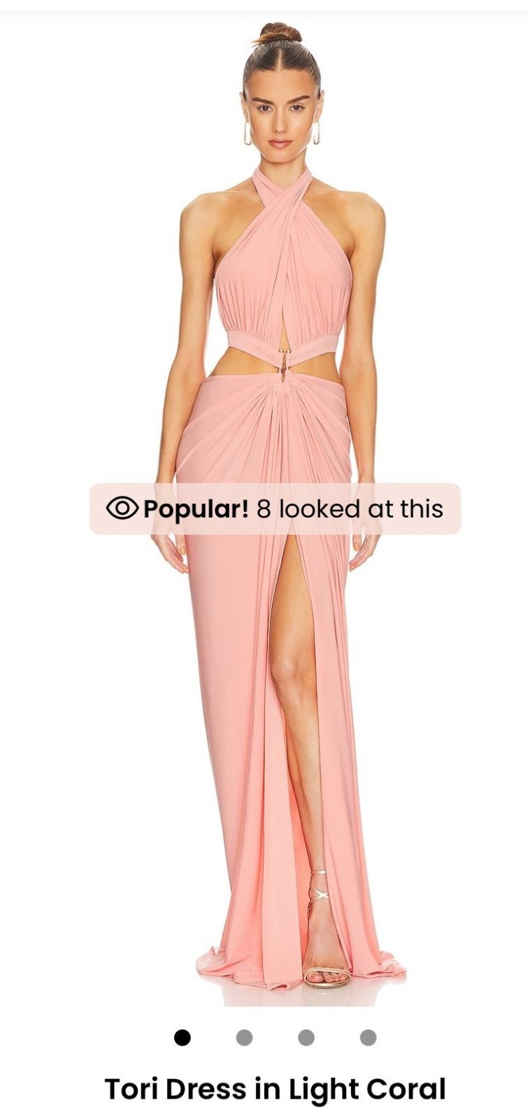 J.angelique Light Coral Tori dress