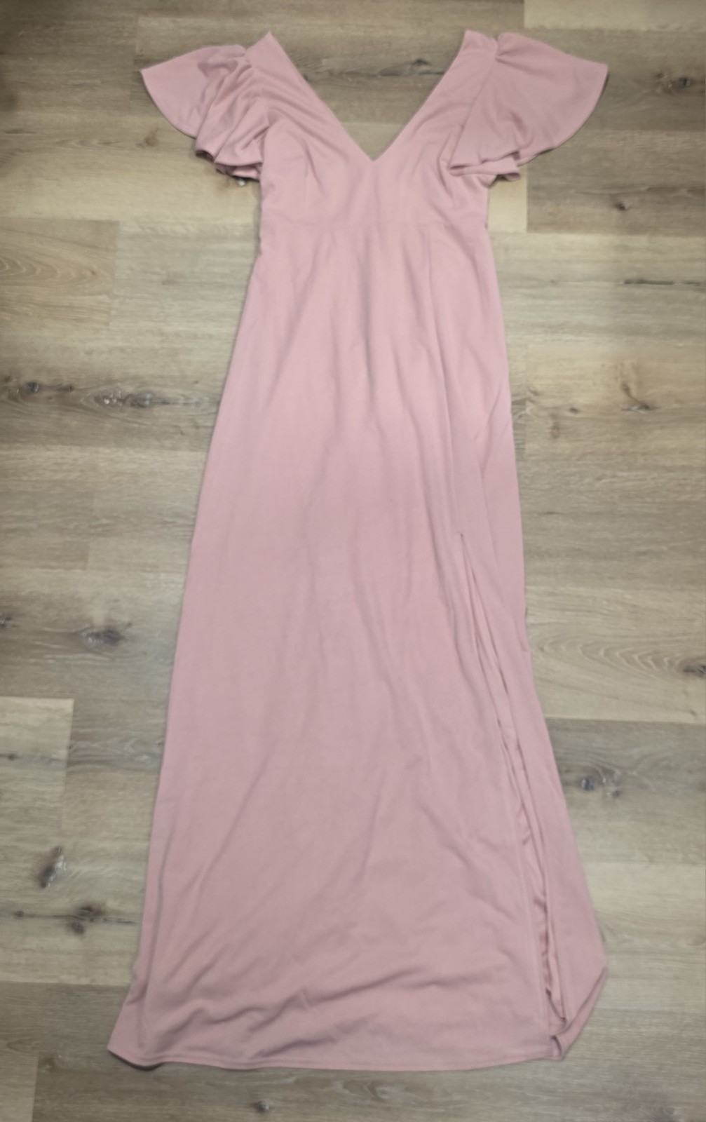 BIRDY GREY Dress Medium Pink Hannah Chiffon Maxi Bridesmaid Wedding Flowy