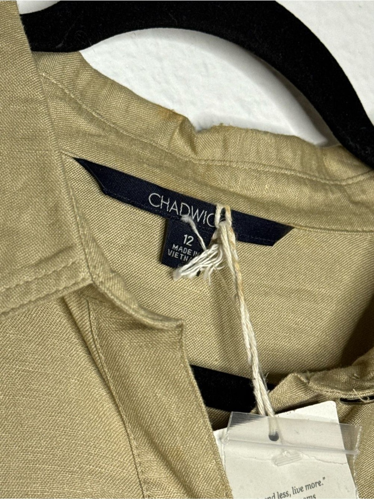 Chadwicks – Khaki Button Front Midi Shirt Dress with Pockets