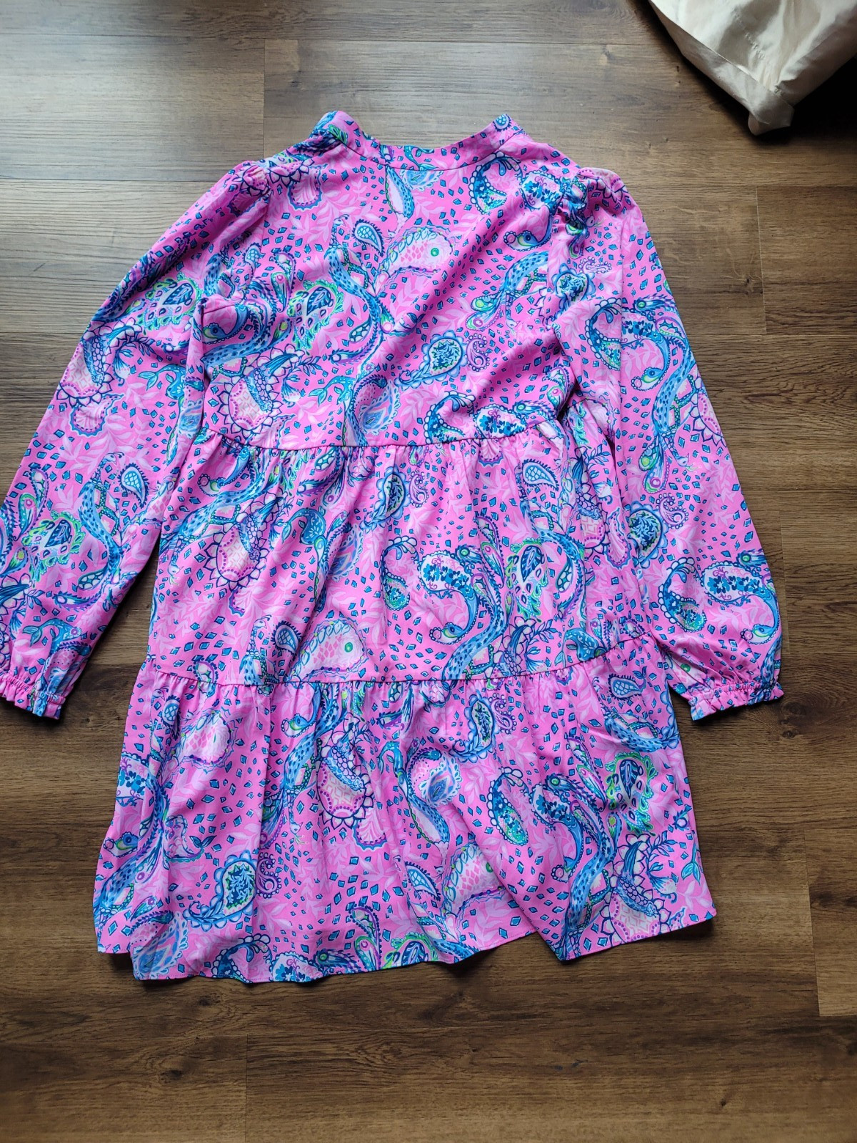 lilly puliter winona stretch dress pink sz M nwot