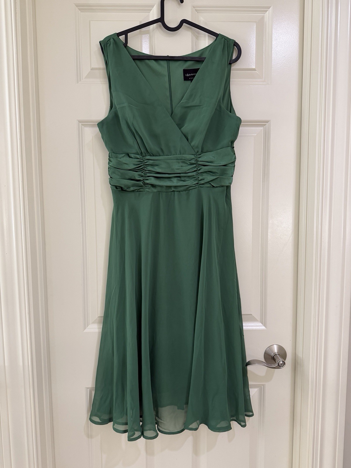 connected apparel dress women green dress size 12