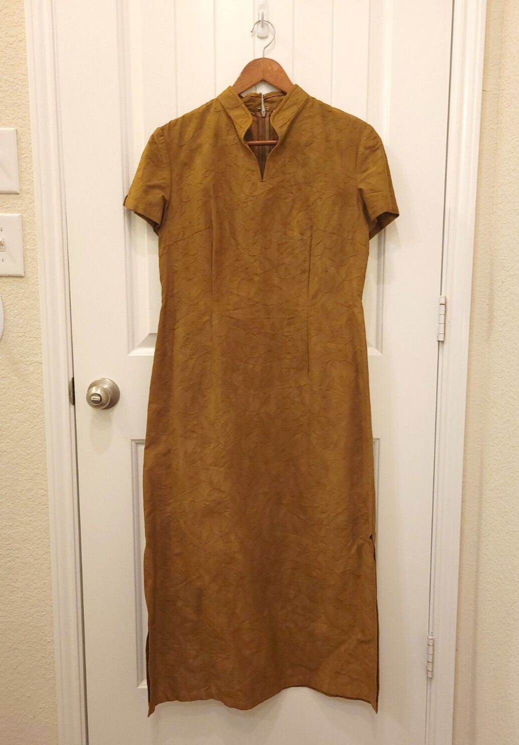 RARE vintage 80s high quality Qipao dress V neck Chinese Cheongsam Cosplay