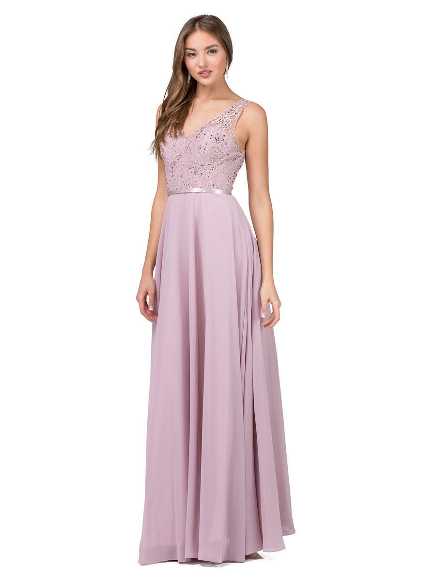 New $278 Dancing Queen Junior Women Pink Embellished Lace Evening Dress Size M