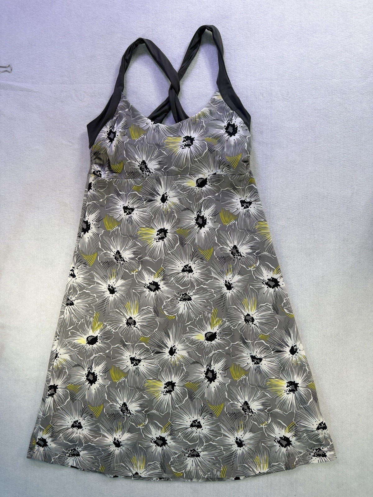 Patagonia Women’s Floral Cross Back A-Line Sun Dress Sz S Outdoor Travel Beach