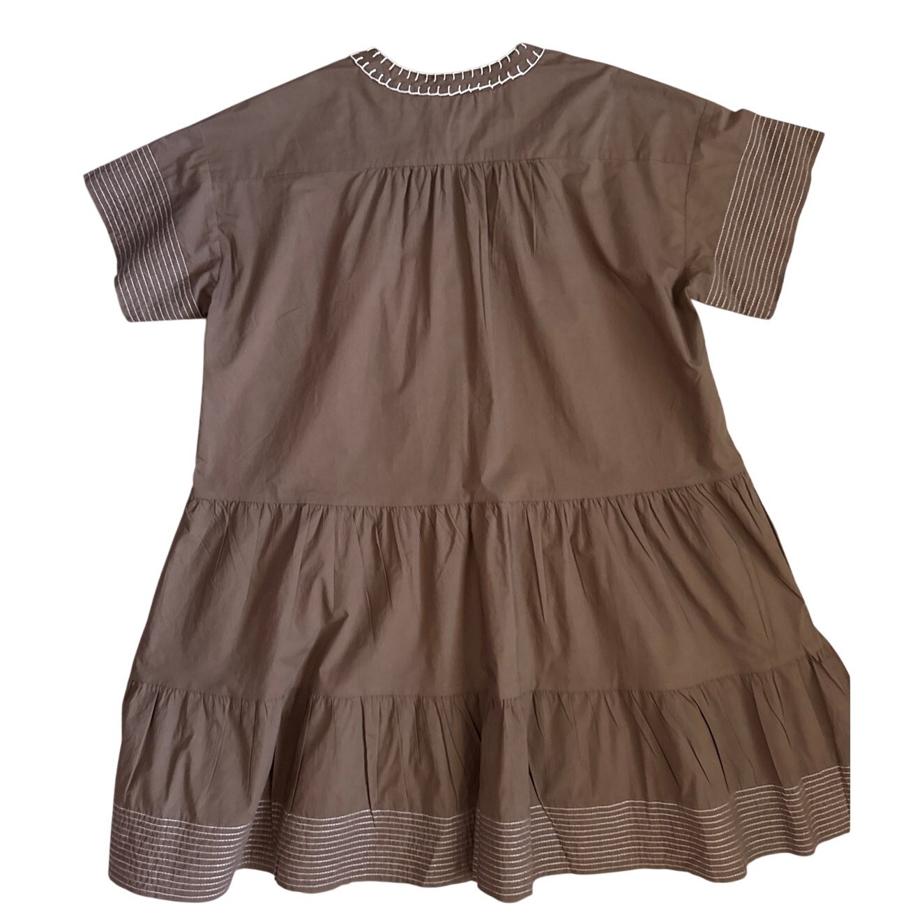 Tuckernuck Pomander Place Mocha Brown Kinsley Dress Pockets Size Small