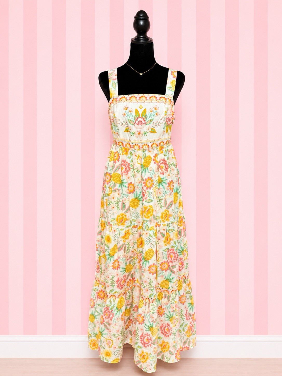Rachel Zoe Floral Maxi Dress NWT | Cottagecore Garden Party Tiered Sundress
