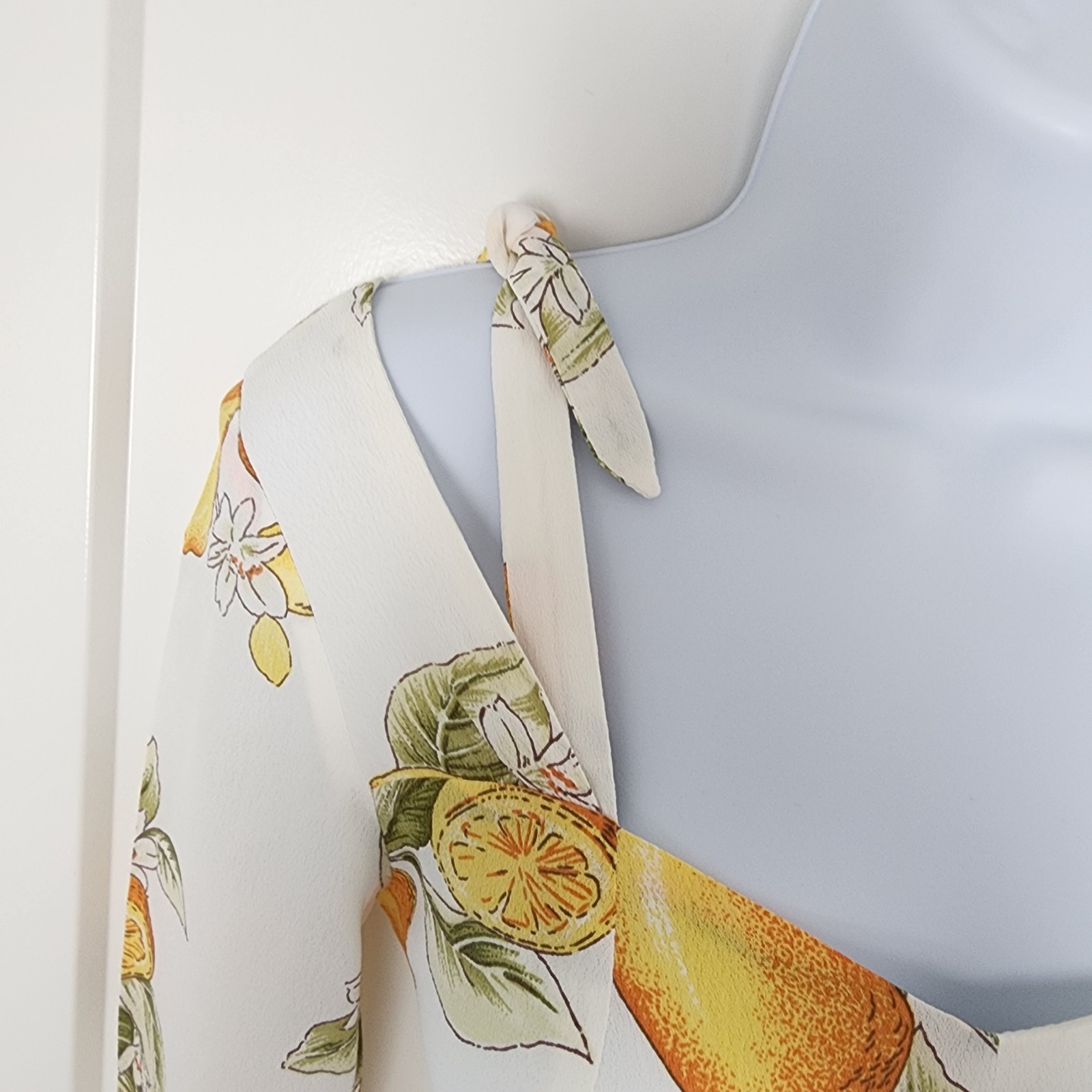 NWT For Love & Lemons Limonada Mini Dress XS Lemon Print Italian Summer Coastal