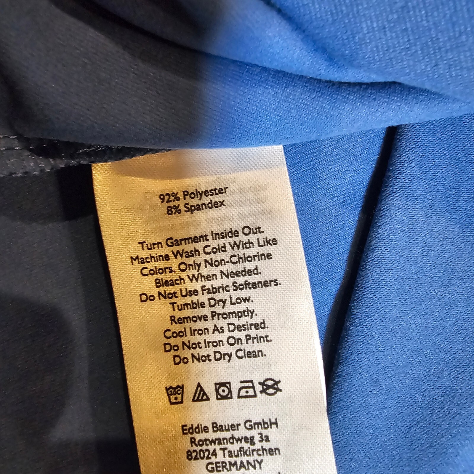 Eddie Bauer Dress Womens Large Blue Travex Fitted Sleeveless Stretch Casual Basi