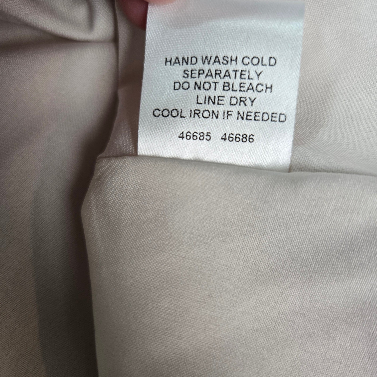 SUGAR+LIPS Off Shoulder Smocked Puff Sleeve Linen Blend Lined Dress Beige Size S