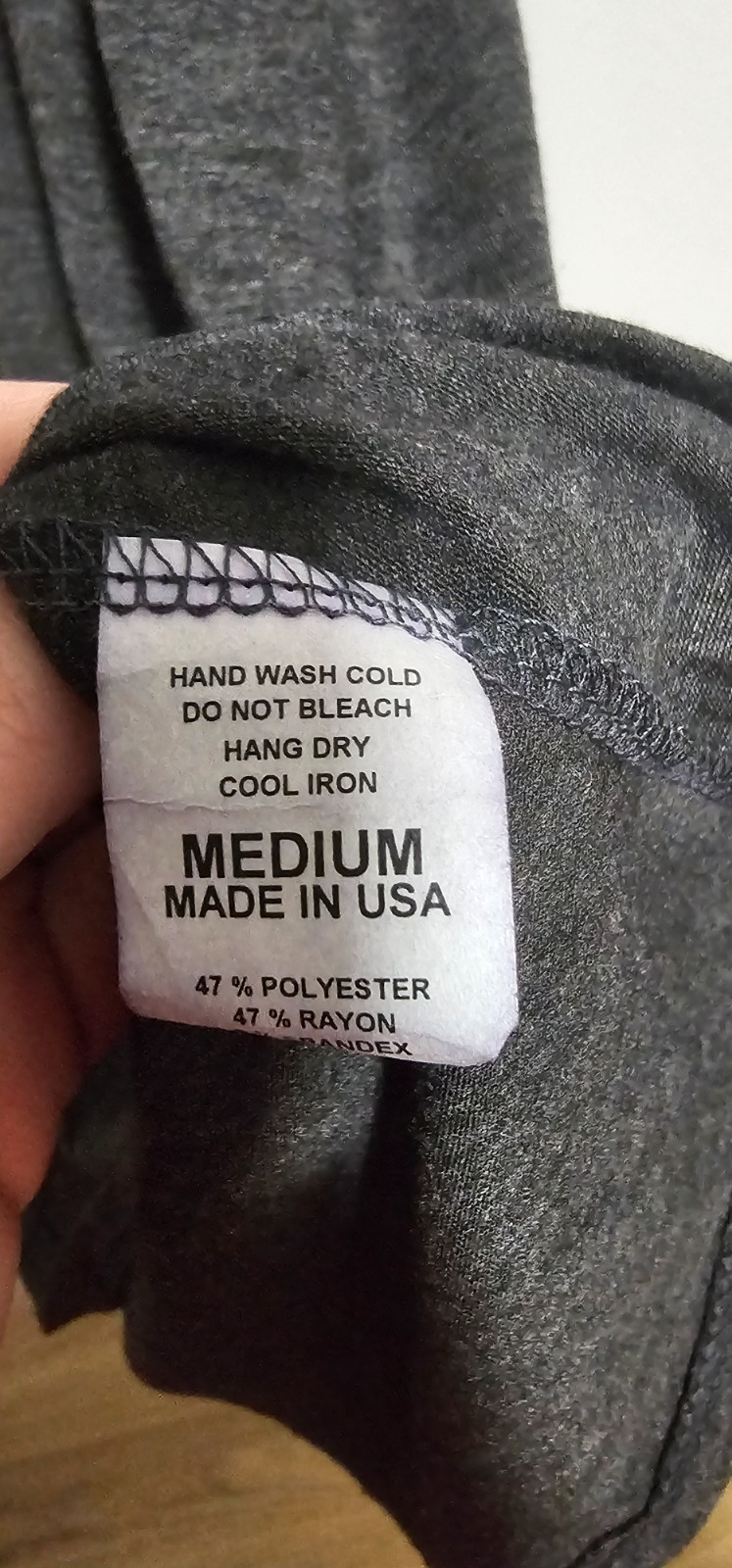 ING Dark Grey Modal Blend Dress Womens SZ M Sleeveless High Neck Spring Summer