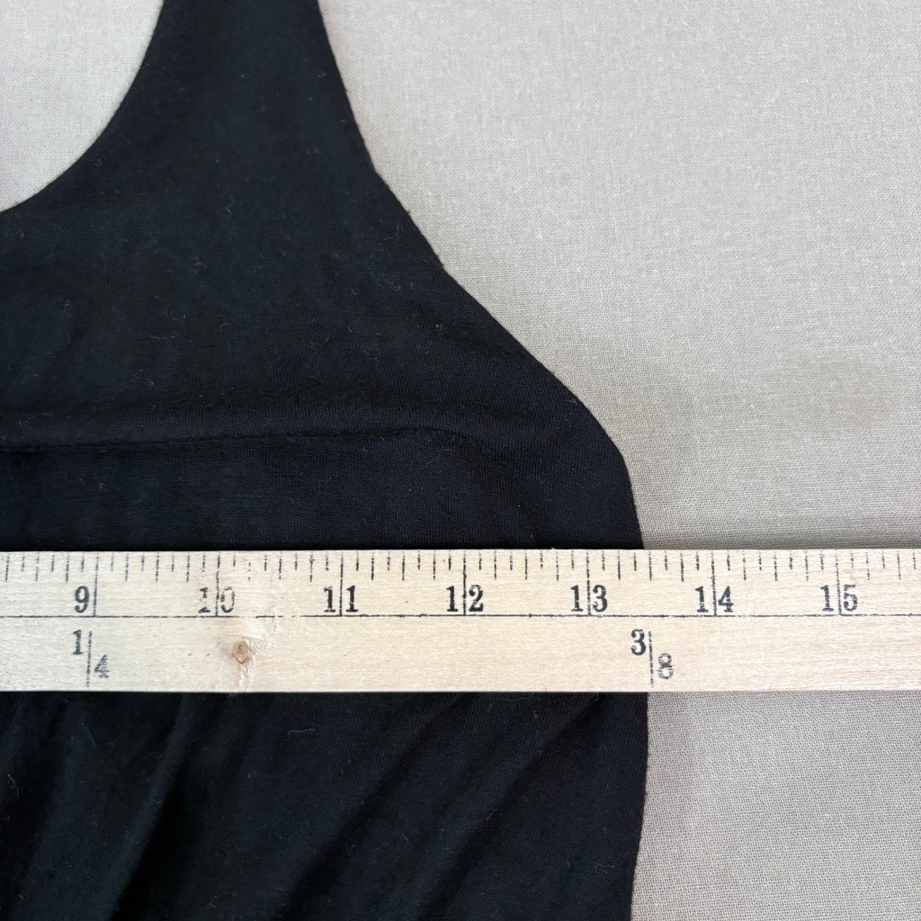 Rolla Coster Dress Womens Small Black Maxi Racerback Sleeveless Beach Travel