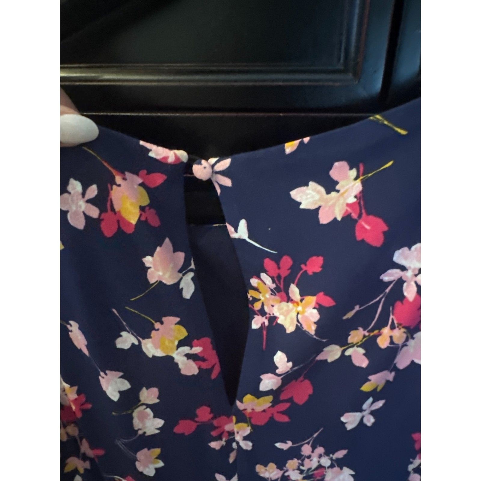 Jessica Howard navy floral shift dress sz 14