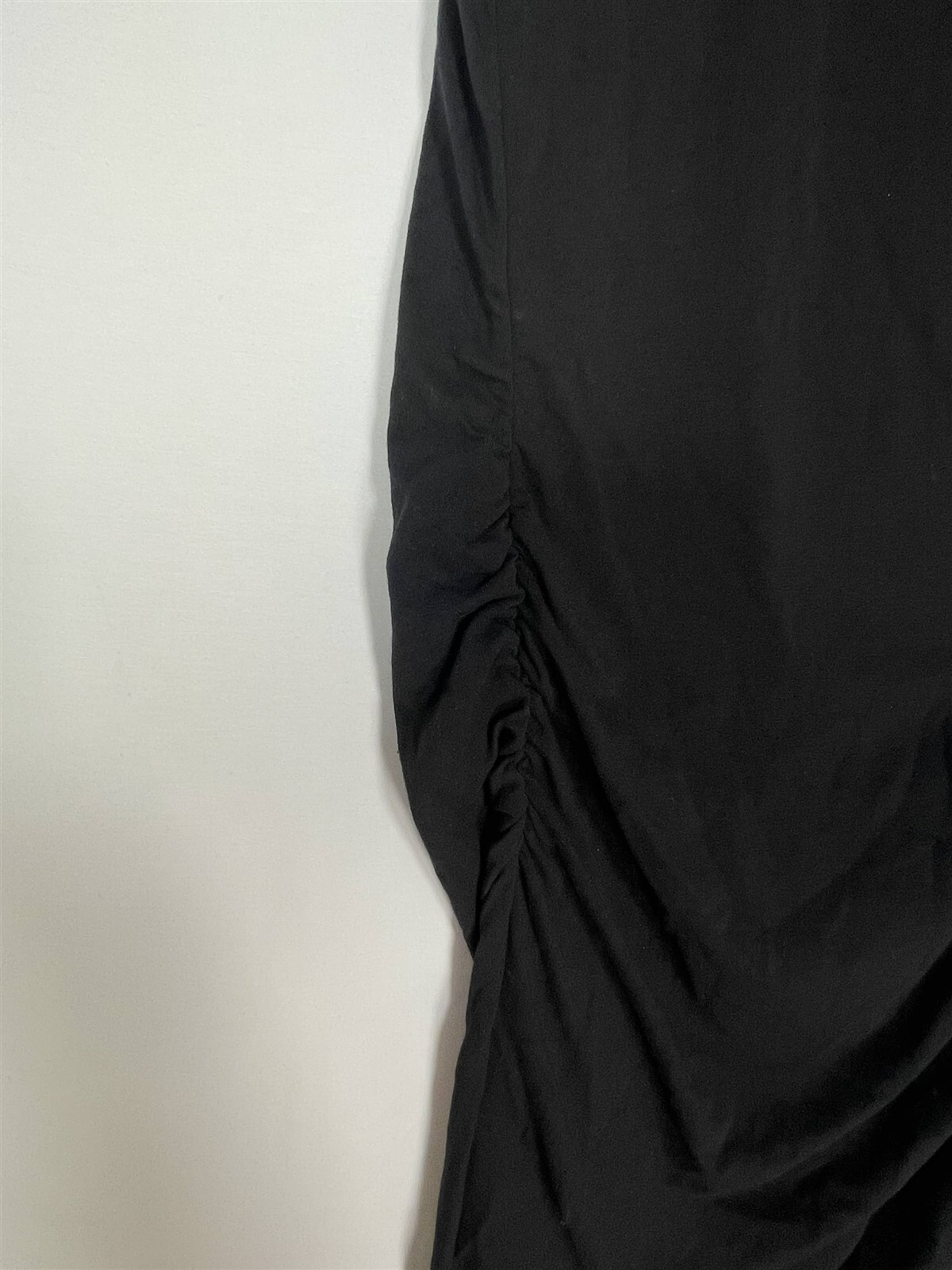 Isabel Maternity T-Shirt Dress Womens X-Small Short Sleeve Soft Stretch Black