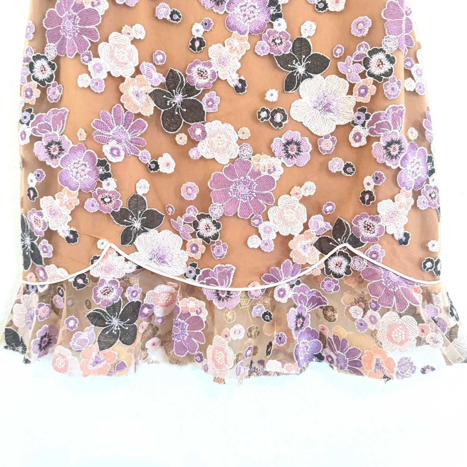 For Love & Lemons | Posy Embroidered Mini Dress in Morning Bloom